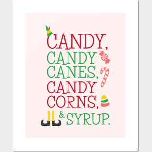 Candy Canes Christmas Movie Quote Posters and Art